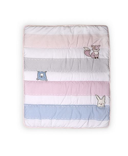Baby S First By Nemcor Furever Friends Nursery Crib Set Pink
