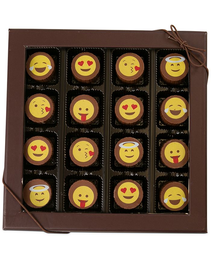 Chocolate Works 16Pc. Emoji Truffles Macy's