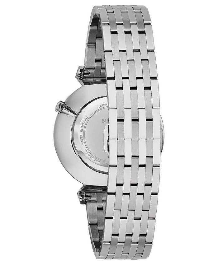 Bulova Men's Regatta Stainless Steel Bracelet Watch 38mm - Macy's