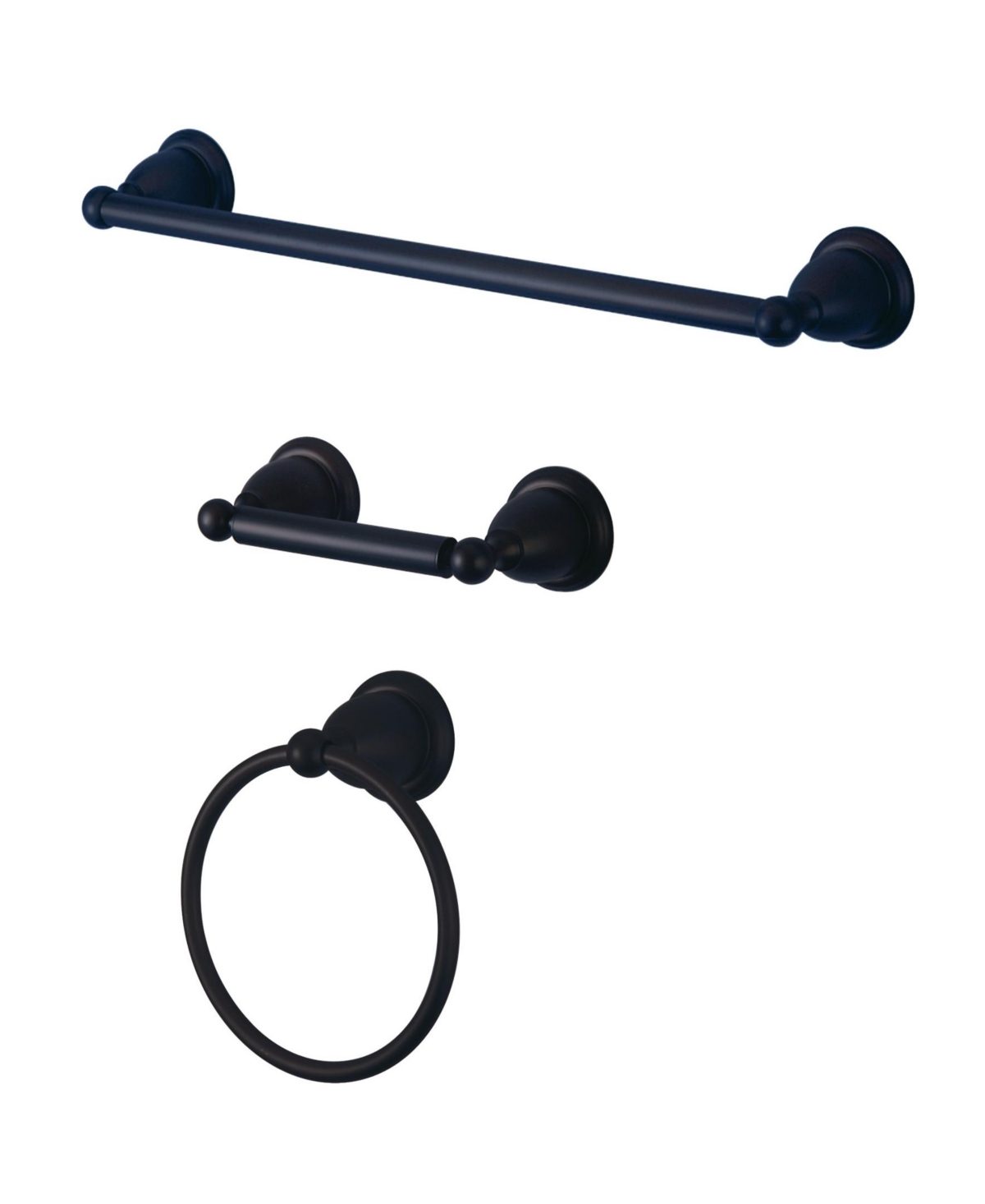 Kingston Brass Heritage 3-Pc. Bathroom Accessory Combo in Oil Rubbed Bronze Bedding