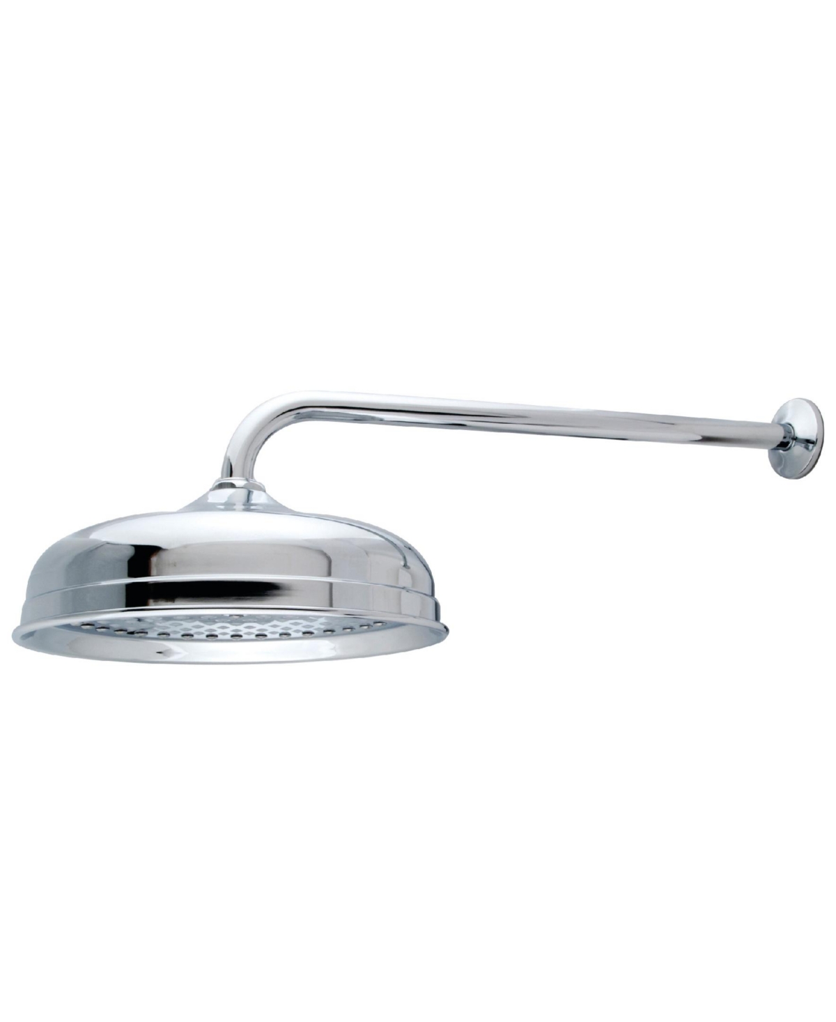 Kingston Brass Trimscape 10-Inch Shower Head with 17-Inch Shower Arm in Polished Chrome Bedding
