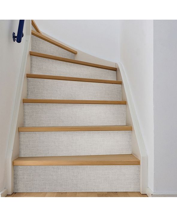 NuWallpaper 216" x 20.5" Poplin Texture Peel Stick Wallpaper & Reviews