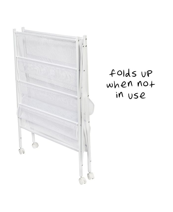 Honey Can Do 5Tier Collapsible Rolling Clothes Drying Rack Macy's