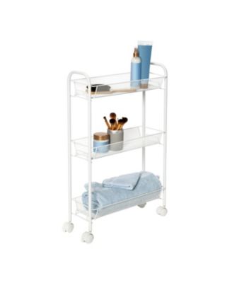 Honey Can Do 3-Tier Mesh Narrow Rolling Storage Cart 