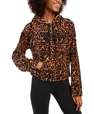 leopard print zip up jacket