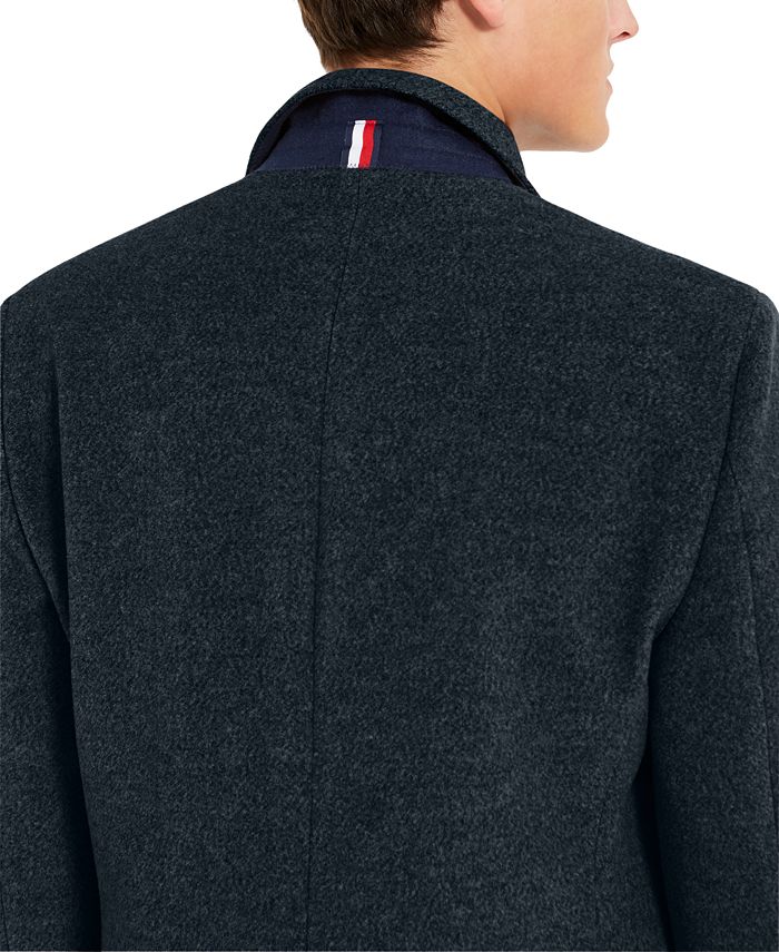 Tommy Hilfiger Men's Addison WoolBlend Trim Fit Overcoat & Reviews