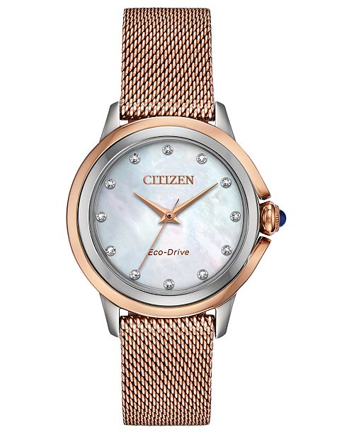 citizen eco drive women's diamond watch