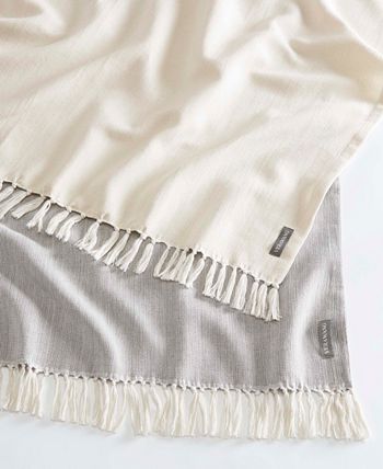 Vera Wang - Twill Fringe Lace Throw