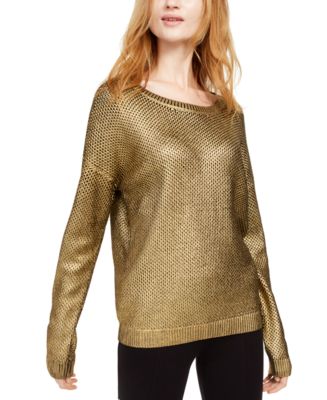 INC International Concepts INC Metallic Pointelle Sweater, Created for ...