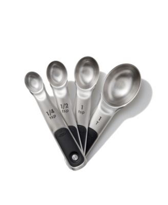 Good Grips Set of 4 Stainless Steel Magnetic Measuring Spoons