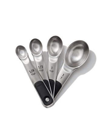 Choice 4-Piece Stainless Steel Deluxe Measuring Spoon Set