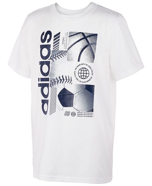 Adidas Big Boys Multi Sport Cotton T Shirt Reviews Shirts Tops