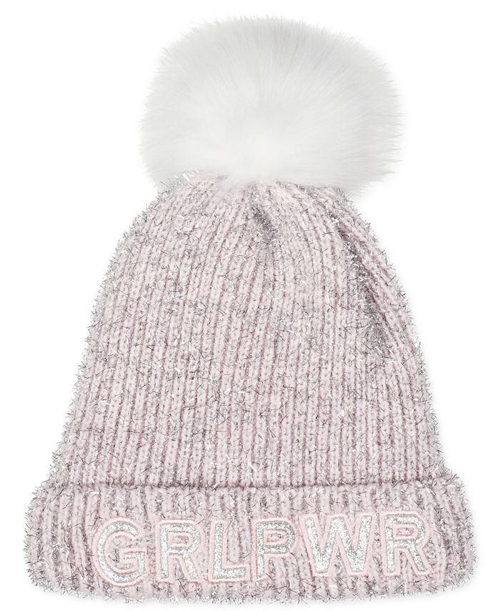 FAB Big Girls 2Pc. Girl Power Hat & Glittens Set Macy's