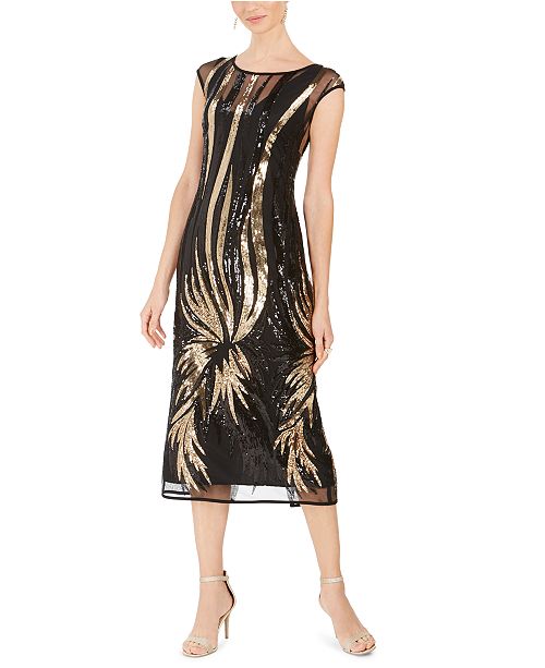 Connected Sequin Starburst Dress Created For Macy S Reviews