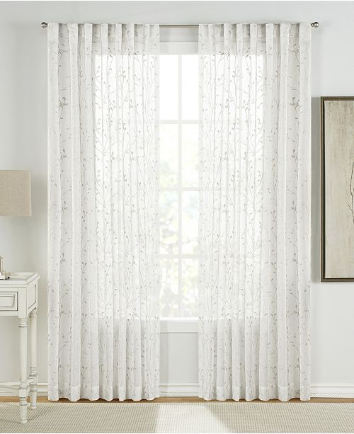 Sure Fit Francis Embroidered 54 X 84 Sheer Curtain Set Reviews