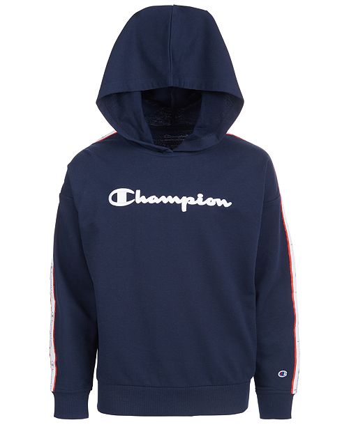 Champion Big Girls French Terry Logo Hoodie Reviews Sweaters Kids Macy S