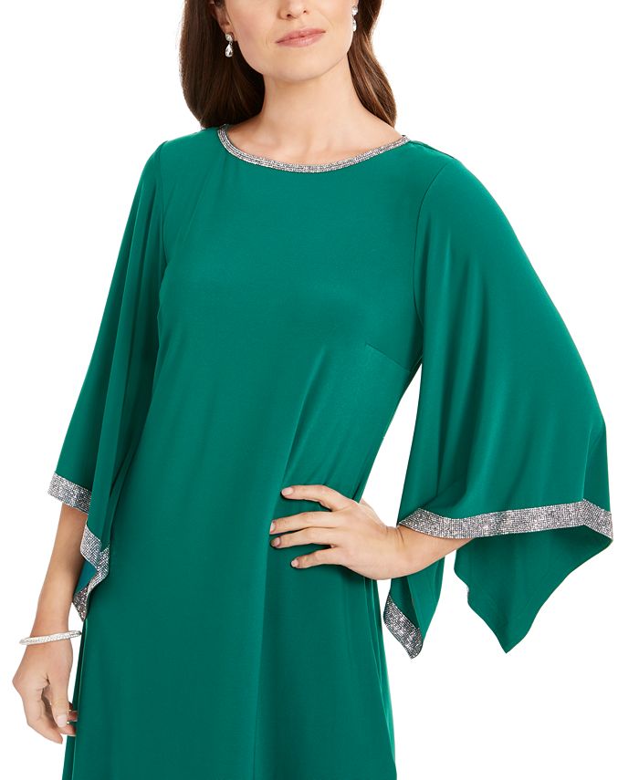 MSK Rhinestone BellSleeve Dress Macy's