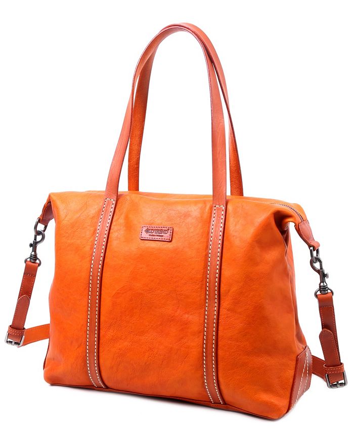 OLD TREND Excursion Leather Tote Bag & Reviews - Handbags & Accessories ...