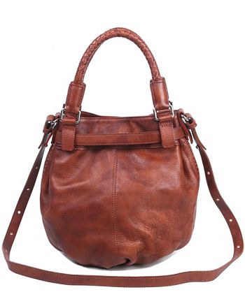OLD TREND Women's Genuine Leather Pumpkin Bucket Bag - Macy's