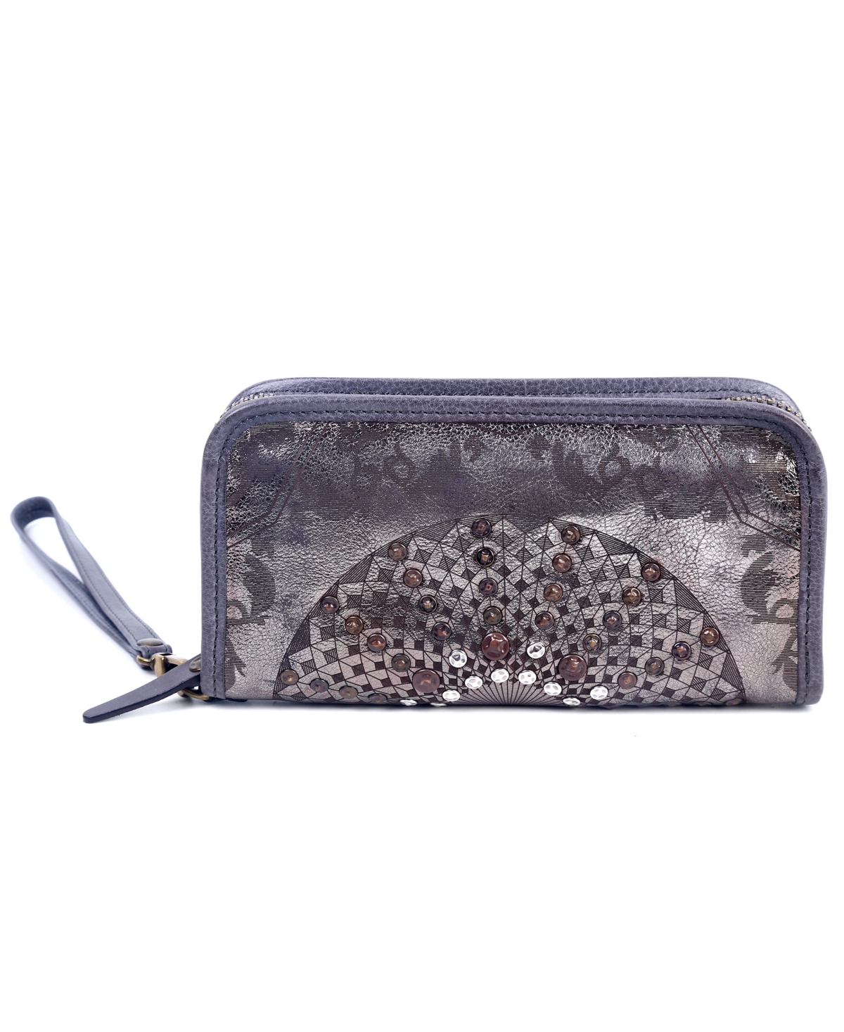 Mola Leather Clutch - Gold