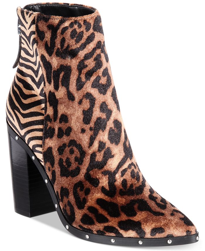 Leopard boots at macy's deals