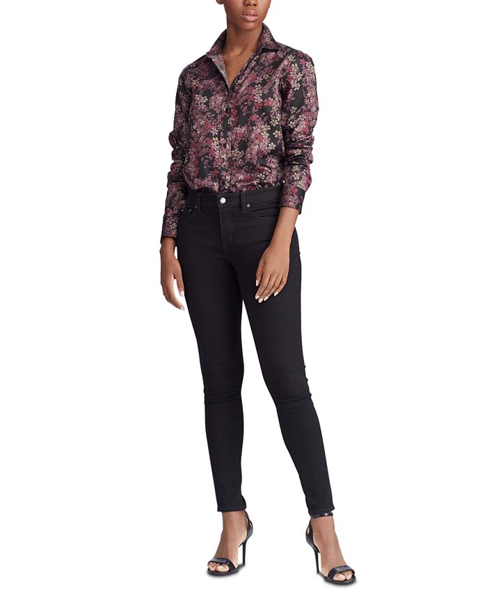 Lauren Ralph Lauren Petite Point-Collar Cotton Shirt & Reviews - Tops ...