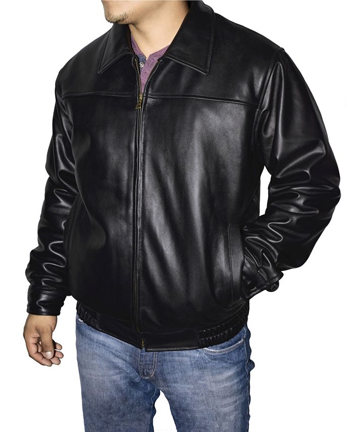 Victory Sportswear Retro Leather Men's Bomber Jacket Macy's
