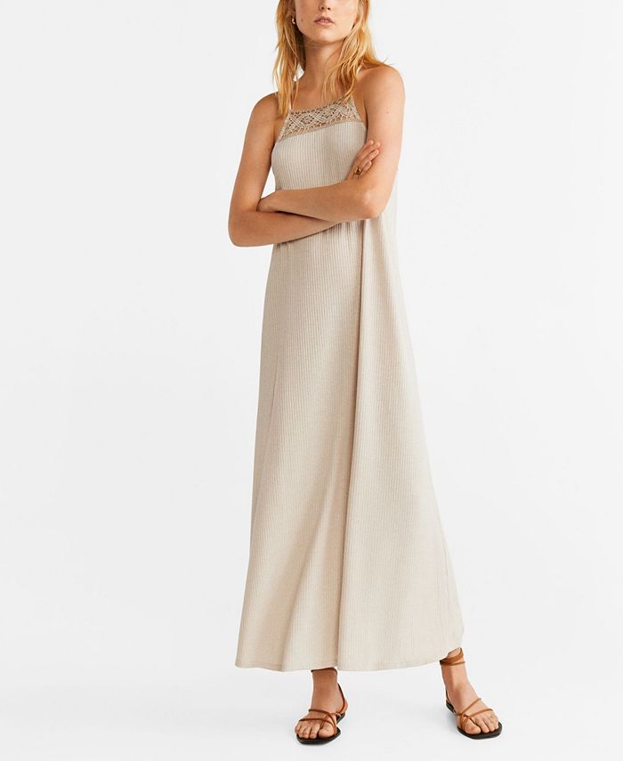 MANGO Ribbed Jersey Dress Macy's