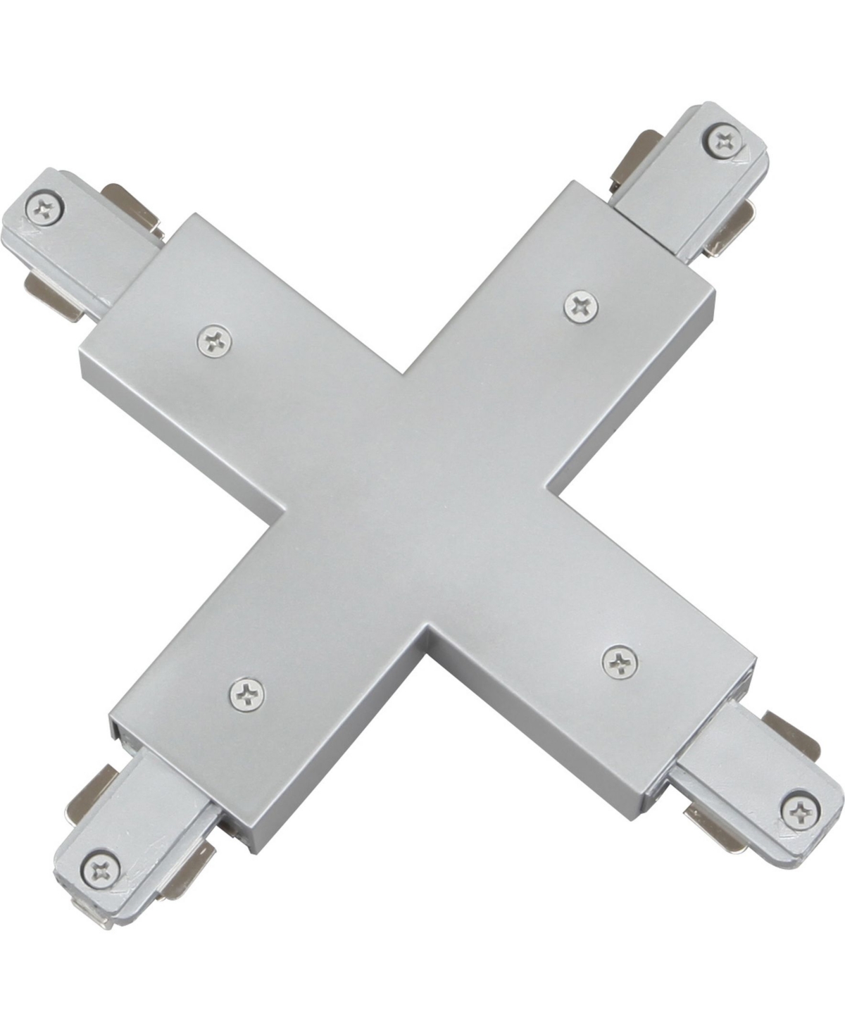 Volume Lighting "x" Connector 120v 2-circuit/1-neutral Track Systems In Gray