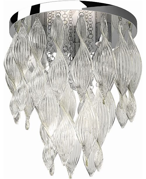 Genevieve 3 Light Flush Mount Ceiling Fixture