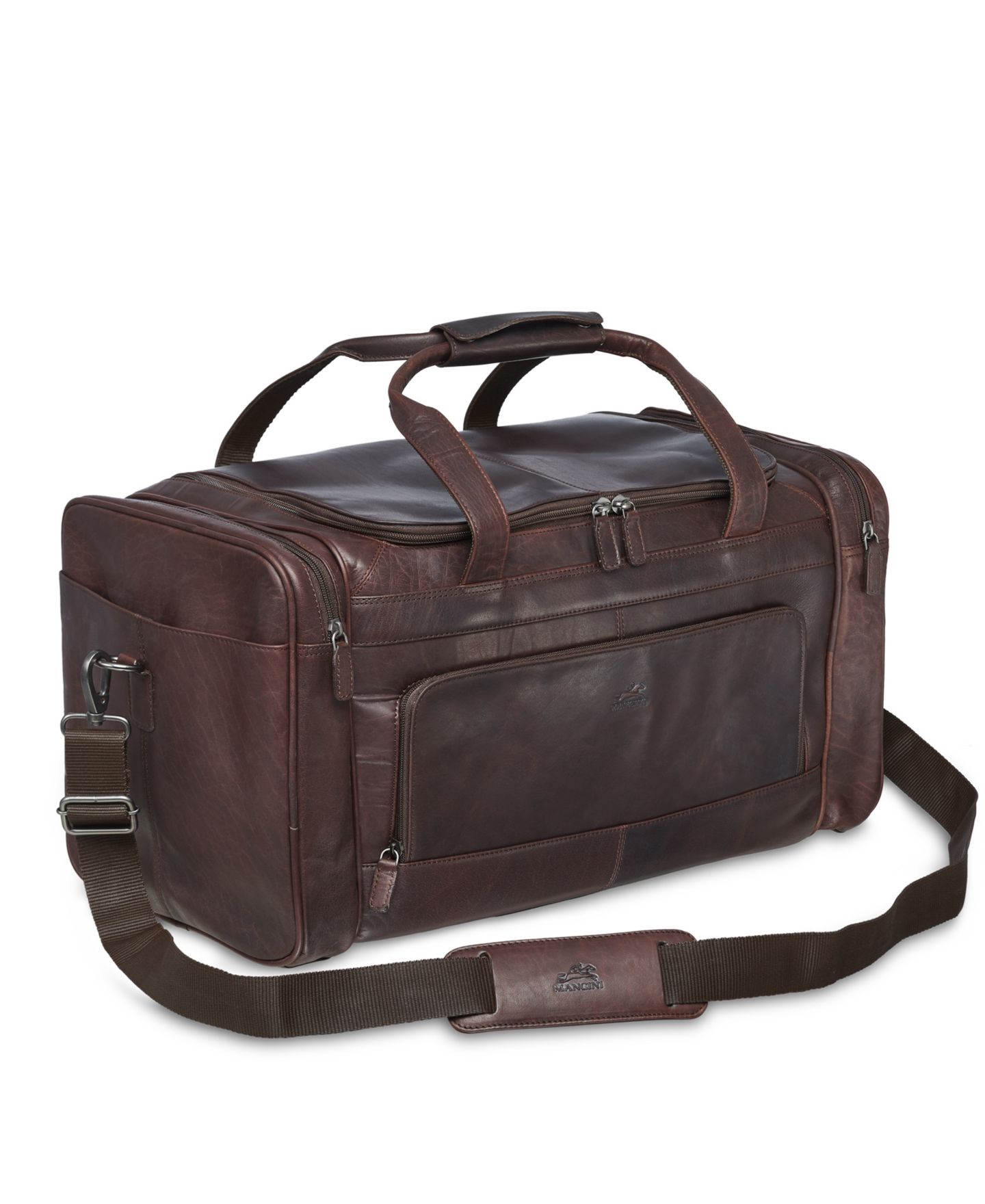 Сумка Mancini Buffalo Collection Carry on Duffle, цвет: Чёрный — фото 7