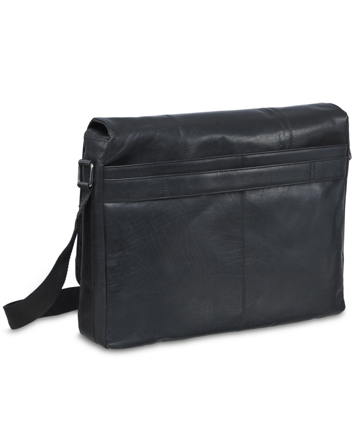 Мужская сумка Mancini Buffalo Collection Laptop Messenger, цвет: Чёрный — фото 4