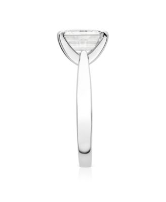 Moissanite Emerald Solitaire Ring 2-1/2 ct. t.w. Diamond Equivalent in 14k White Gold