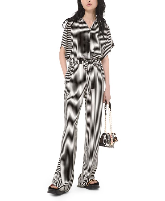 Michael kors sales striped jumpsuit