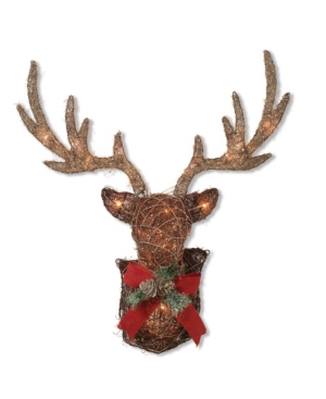 Gerson & Gerson 32-Inch Long Electric Vine Stag Head Wall Dcor