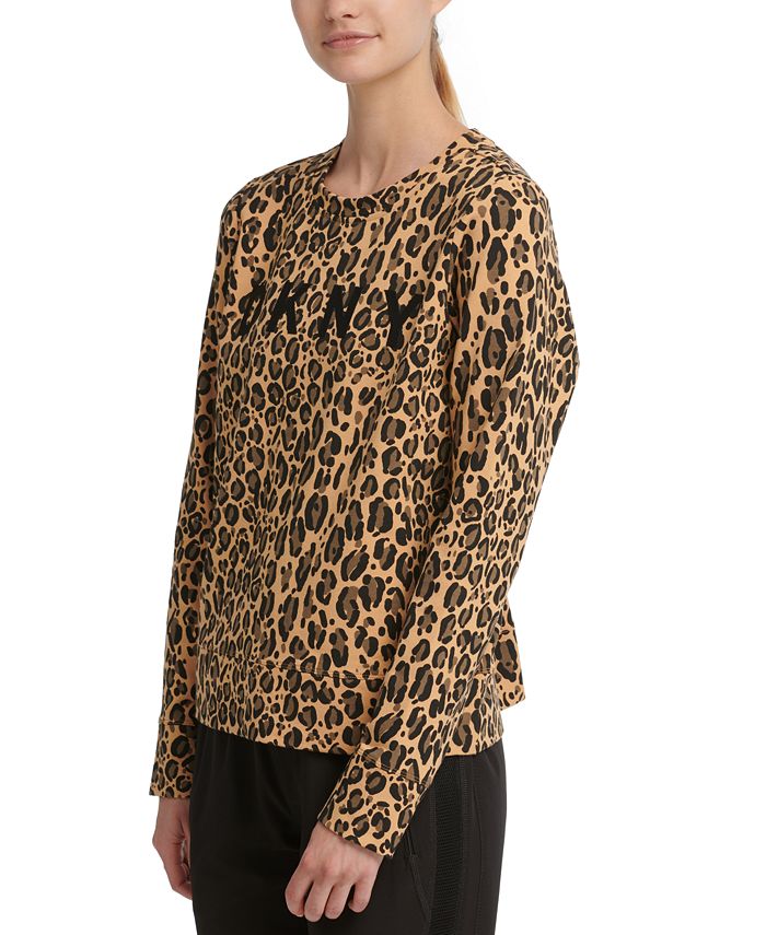 DKNY Sport LeopardPrint Top Macy's