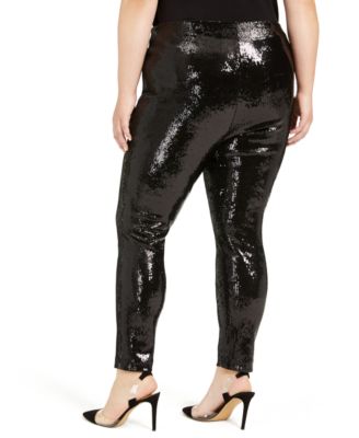 plus size sequin leggings