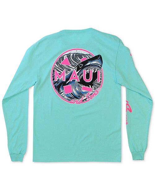 Maui And Sons Men S High Tide Logo Graphic T Shirt Reviews T