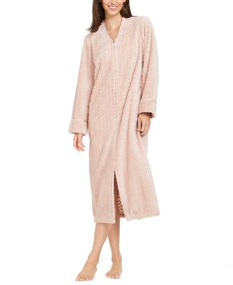 Charter Club Women's Chevron Plush Zipper Front Robe, Created for Macy's &  Reviews - Bras, Underwear & Lingerie - Women - Macy's