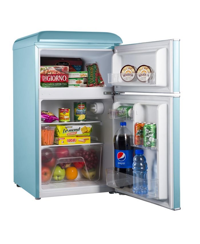 Galanz 3.1 Cu. Ft. Dual Door Retro Style MiniFridge Macy's