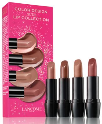 Lancôme 4-Pc. Color Design Nude Lip Set - Macy's