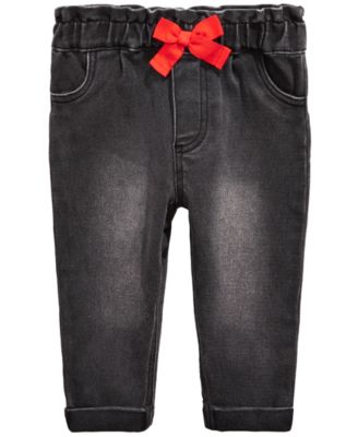 First Impressions - Baby Girls Bow Jeans