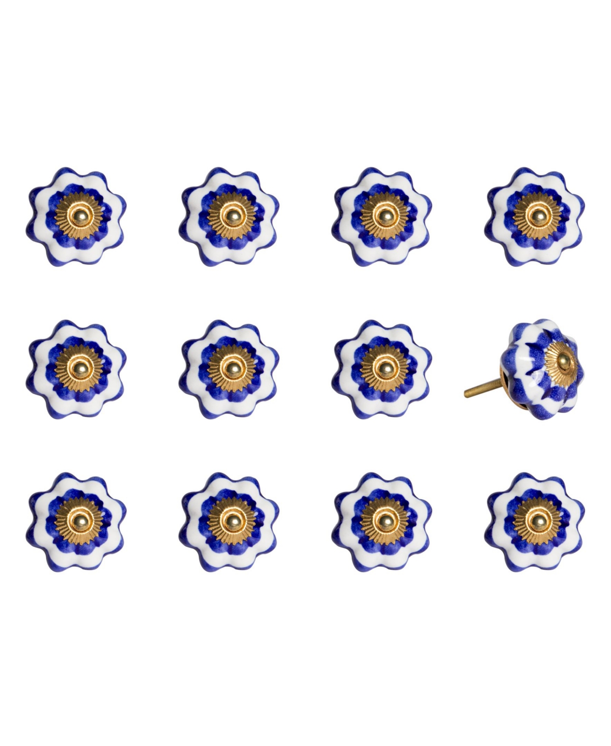 10157417 Knob-It Handpainted Ceramic Knob Set of 12 sku 10157417