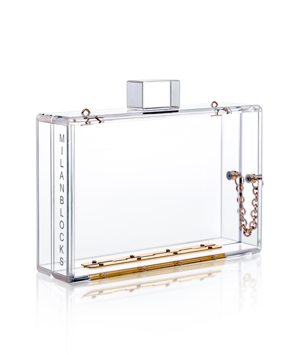 Milanblocks Trendy Transparent Acrylic Clutch