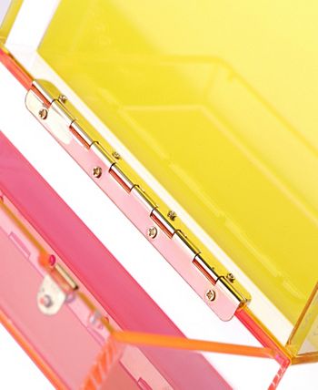 Milanblocks - Transparent Acrylic Clear Clasp Clutch