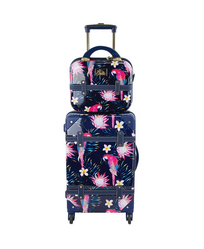 Chariot Parrot 2 Piece 20" CarryOn and Beauty Case Set Macy's