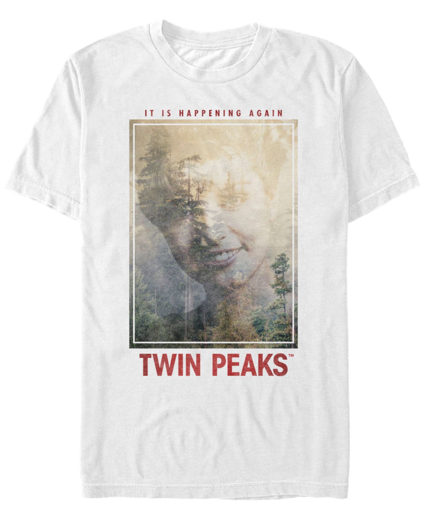 Мужская футболка Fifth Sun Twin Peaks It Is Happening Again Short Sleeve, цвет: Белый — фото 1