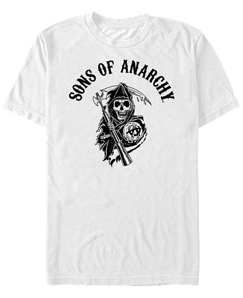 Sons Of Anarchy Men S Grim Reaper Patch Short Sleeve T Shirt