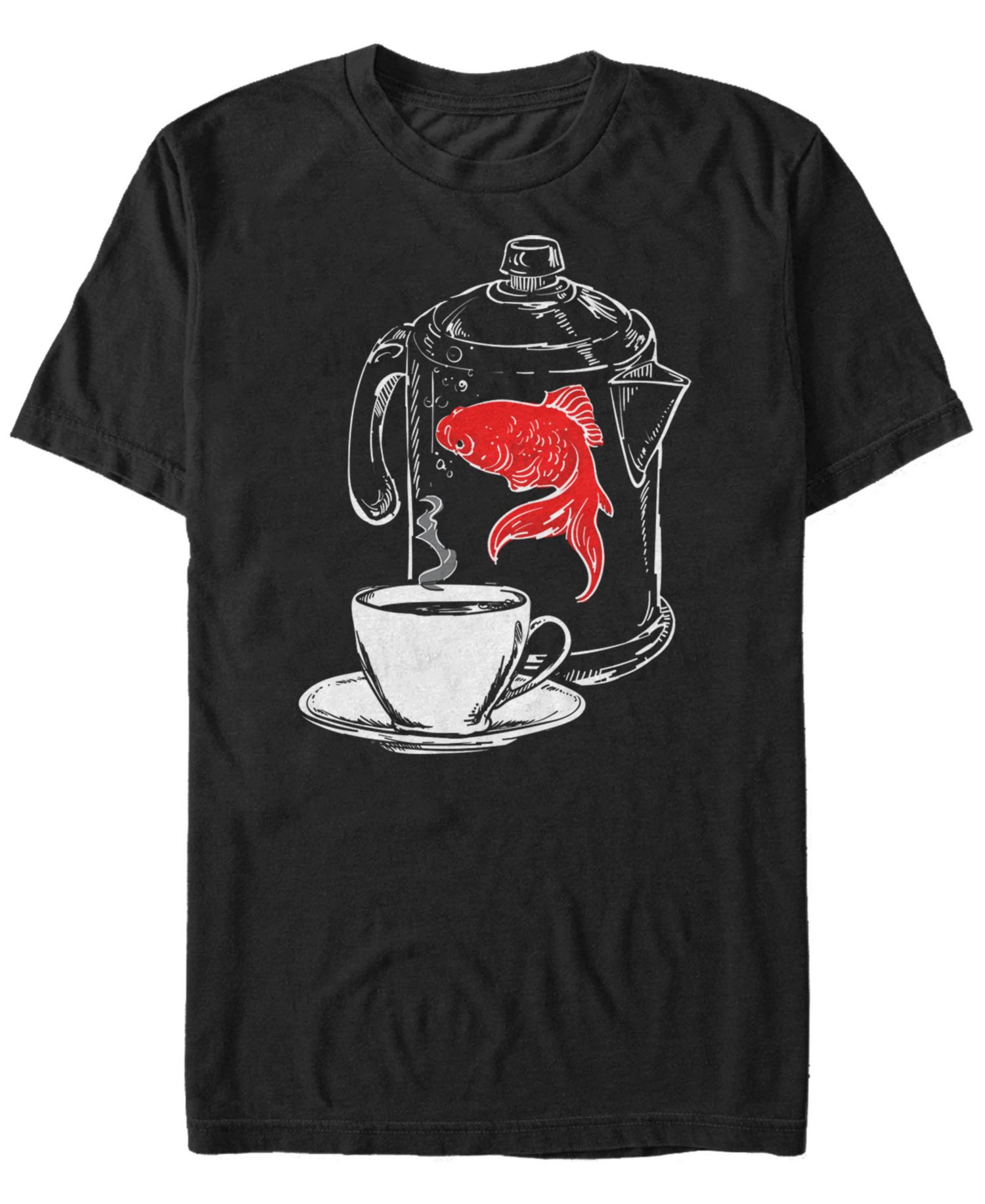 Twin Peaks Men's Fish In The Percolator Short Sleeve T-Shirt