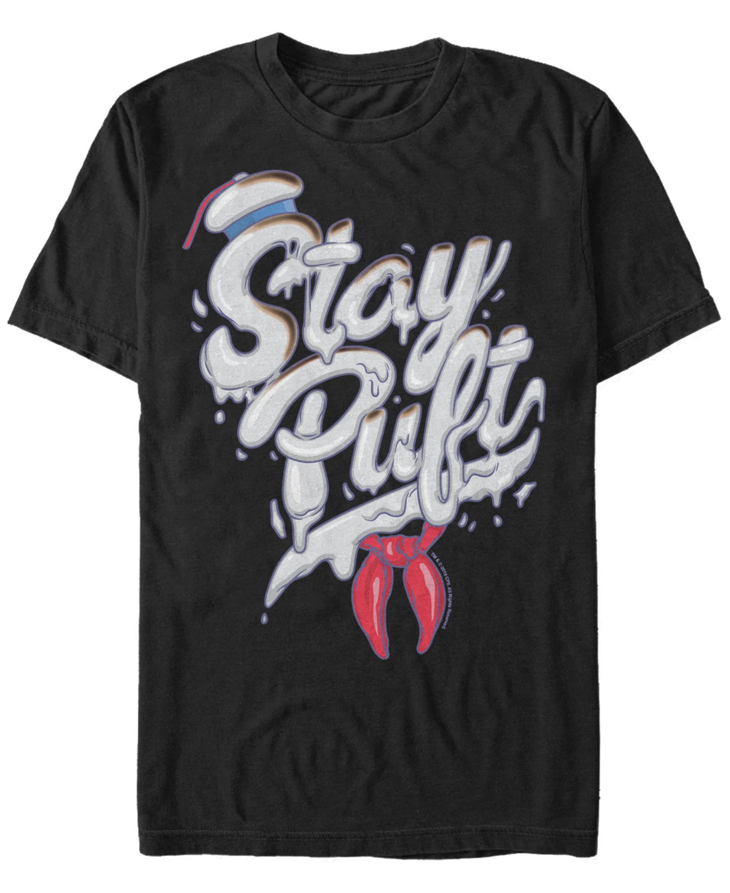 Мужская футболка Fifth Sun Ghostbusters Sony Marshmallow Man Stay Put Short Sleeve, цвет: Чёрный — фото 1